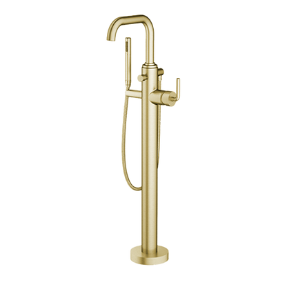 Santec - Circ Trim - Floor Mount Tub Filler With Hand Shower