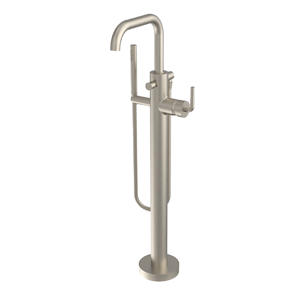 Santec - Circ Trim - Floor Mount Tub Filler With Hand Shower