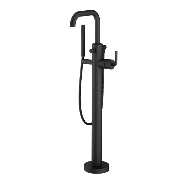 Santec - Circ Trim - Floor Mount Tub Filler With Hand Shower