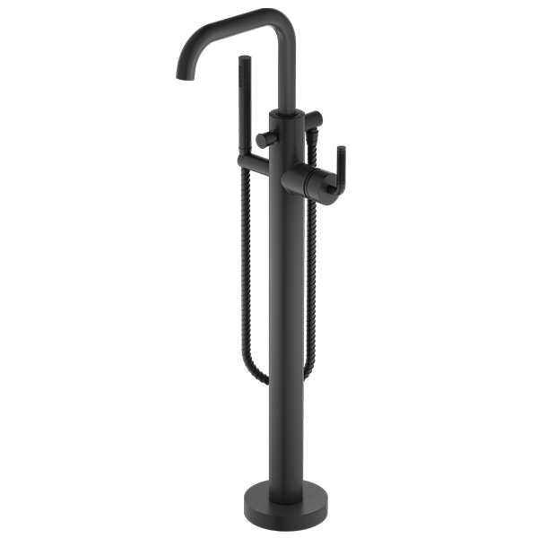 Santec - Circ Trim - Floor Mount Tub Filler With Hand Shower