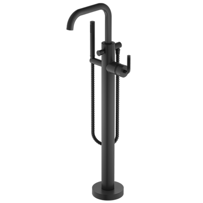Santec - Circ Trim - Floor Mount Tub Filler With Hand Shower