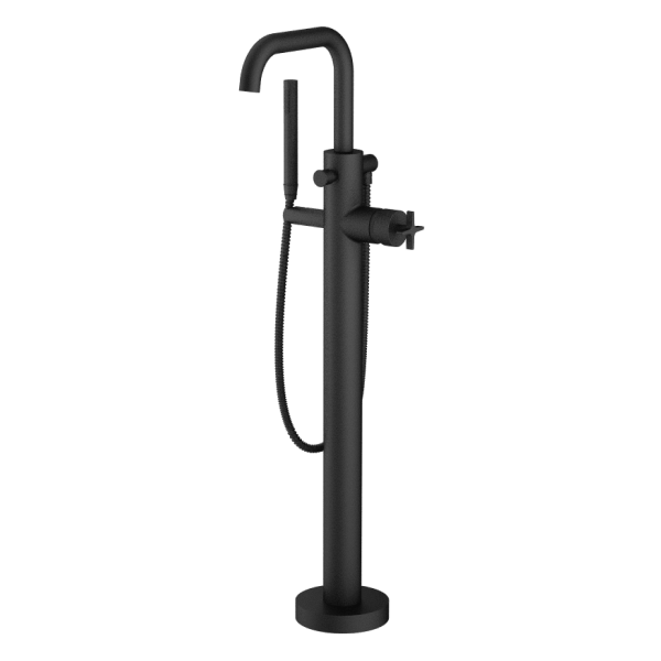 Santec - Circ Trim - Floor Mount Tub Filler With Hand Shower