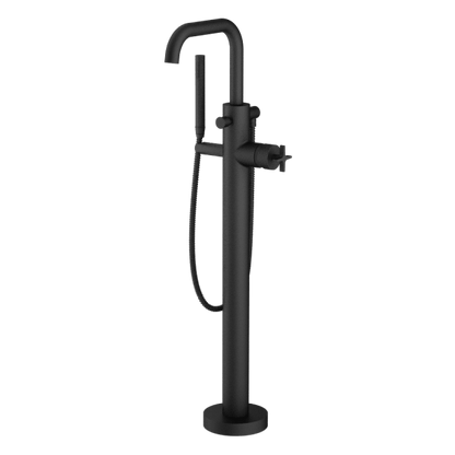 Santec - Circ Trim - Floor Mount Tub Filler With Hand Shower