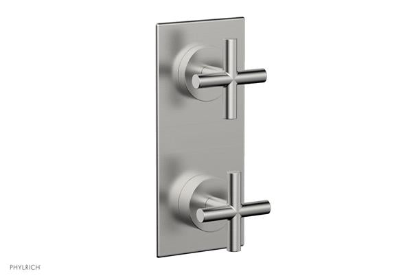 Phylrich - Transition Thermostatic Valve with Volume Control or Diverter - Cross Handles
