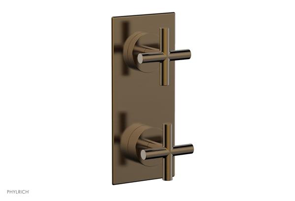 Phylrich - Transition Thermostatic Valve with Volume Control or Diverter - Cross Handles