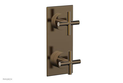 Phylrich - Transition Thermostatic Valve with Volume Control or Diverter - Cross Handles