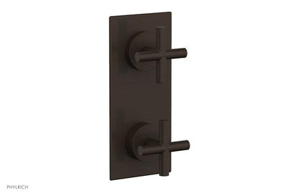 Phylrich - Transition Thermostatic Valve with Volume Control or Diverter - Cross Handles