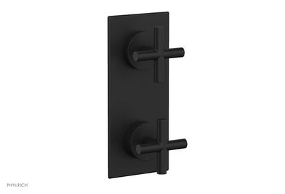 Phylrich - Transition Thermostatic Valve with Volume Control or Diverter - Cross Handles