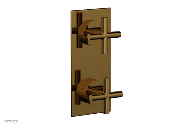 Phylrich - Transition Thermostatic Valve with Volume Control or Diverter - Cross Handles