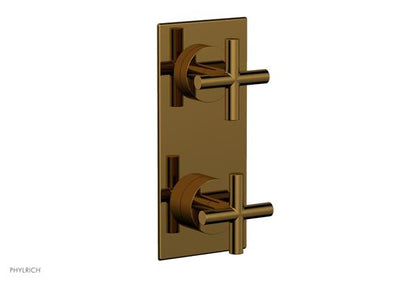 Phylrich - Transition Thermostatic Valve with Volume Control or Diverter - Cross Handles