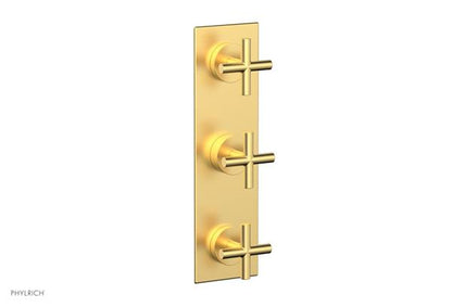 Phylrich - Transition Thermostatic Valve with Two Volume Control - Cross Handles