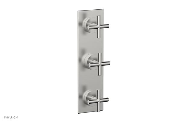 Phylrich - Transition Thermostatic Valve with Two Volume Control - Cross Handles