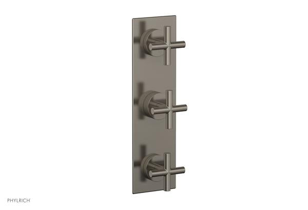 Phylrich - Transition Thermostatic Valve with Two Volume Control - Cross Handles