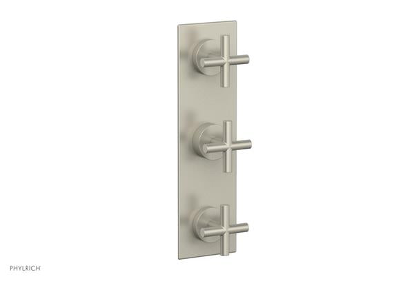 Phylrich - Transition Thermostatic Valve with Two Volume Control - Cross Handles