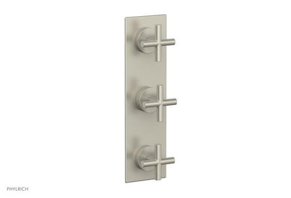 Phylrich - Transition Thermostatic Valve with Two Volume Control - Cross Handles