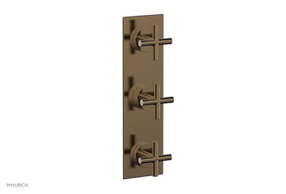 Phylrich - Transition Thermostatic Valve with Two Volume Control - Cross Handles