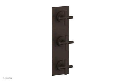 Phylrich - Transition Thermostatic Valve with Two Volume Control - Cross Handles