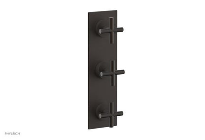 Phylrich - Transition Thermostatic Valve with Two Volume Control - Cross Handles