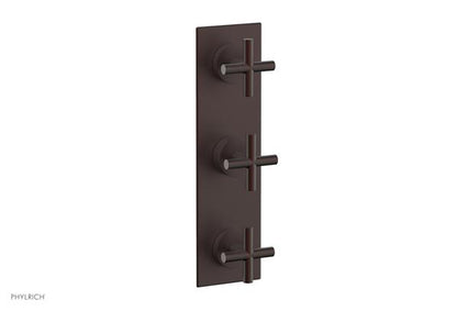 Phylrich - Transition Thermostatic Valve with Two Volume Control - Cross Handles