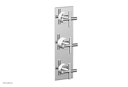 Phylrich - Transition Thermostatic Valve with Two Volume Control - Cross Handles