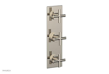 Phylrich - Transition Thermostatic Valve with Two Volume Control - Cross Handles