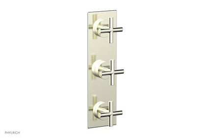 Phylrich - Transition Thermostatic Valve with Two Volume Control - Cross Handles