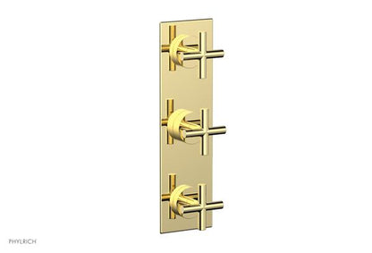 Phylrich - Transition Thermostatic Valve with Two Volume Control - Cross Handles