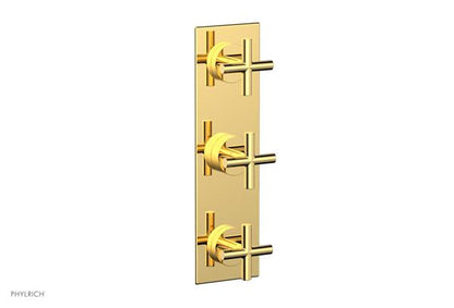 Phylrich - Transition Thermostatic Valve with Two Volume Control - Cross Handles