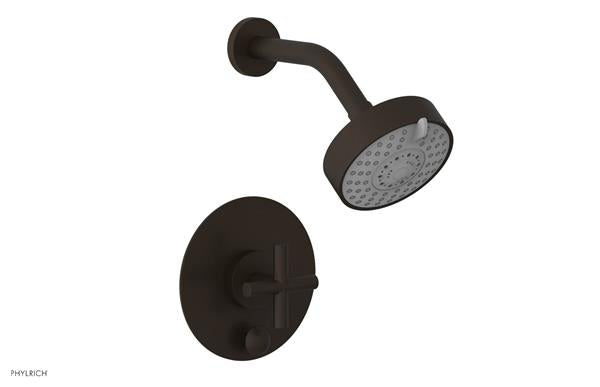 Phylrich - Transition Pressure Balance Shower and Diverter Set (Less Spout) - Cross Handle