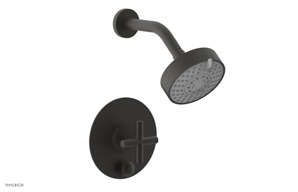 Phylrich - Transition Pressure Balance Shower and Diverter Set (Less Spout) - Cross Handle