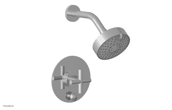 Phylrich - Transition Pressure Balance Shower and Diverter Set (Less Spout) - Cross Handle