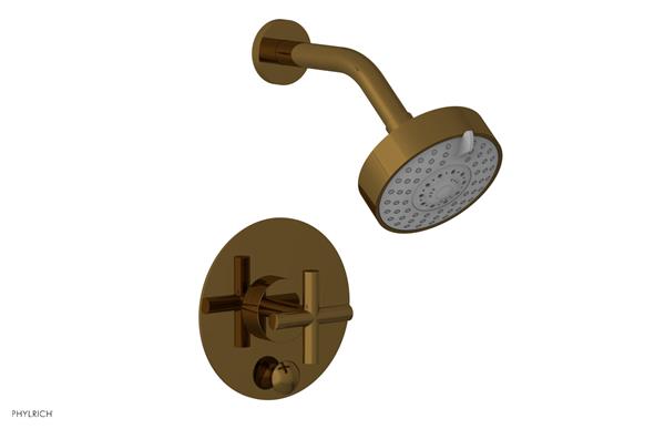 Phylrich - Transition Pressure Balance Shower and Diverter Set (Less Spout) - Cross Handle