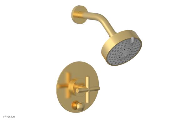 Phylrich - Transition Pressure Balance Shower and Diverter Set (Less Spout) - Cross Handle