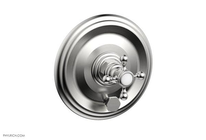 Phylrich - Hex Traditional Pressure Balance Shower and Diverter Set (Less Spout) - Cross Handle
