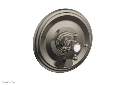 Phylrich - Hex Traditional Pressure Balance Shower and Diverter Set (Less Spout) - Cross Handle