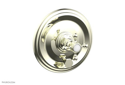 Phylrich - Hex Traditional Pressure Balance Shower and Diverter Set (Less Spout) - Cross Handle