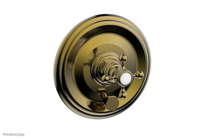 Phylrich - Hex Traditional Pressure Balance Shower and Diverter Set (Less Spout) - Cross Handle