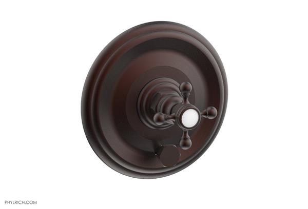 Phylrich - Hex Traditional Pressure Balance Shower and Diverter Set (Less Spout) - Cross Handle
