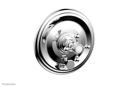 Phylrich - Hex Traditional Pressure Balance Shower and Diverter Set (Less Spout) - Cross Handle