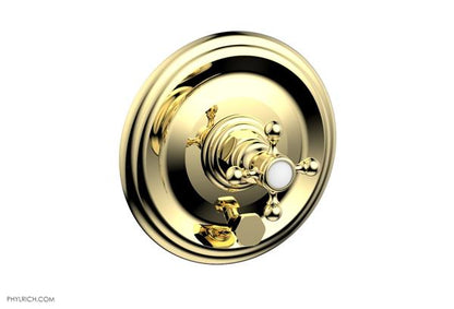 Phylrich - Hex Traditional Pressure Balance Shower and Diverter Set (Less Spout) - Cross Handle