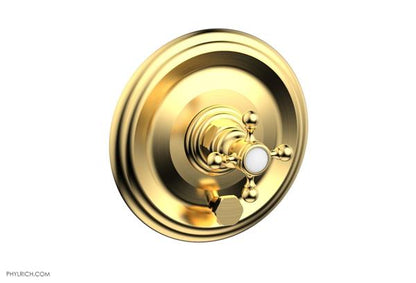 Phylrich - Hex Traditional Pressure Balance Shower and Diverter Set (Less Spout) - Cross Handle
