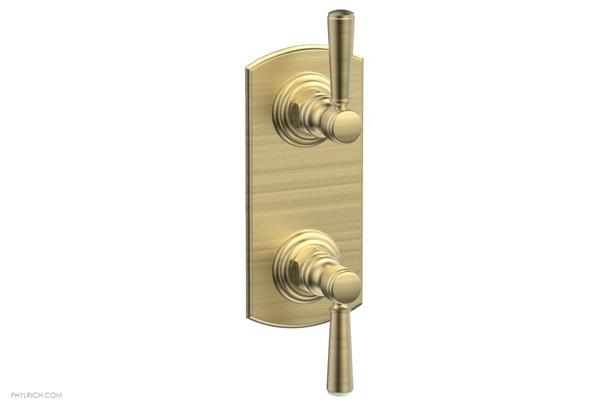 Phylrich - Hex Traditional 1/2 Inch Thermostatic Valve with Volume Control or Diverter - Lever Handles