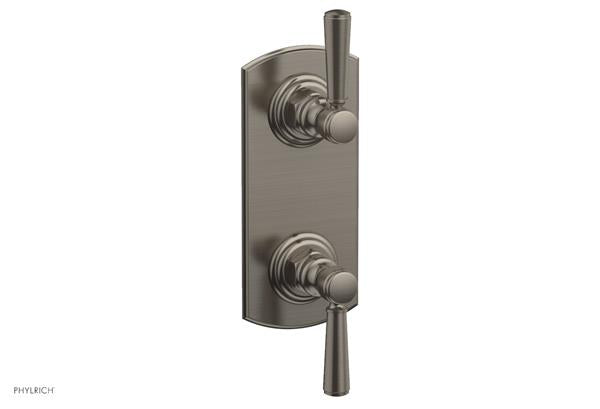 Phylrich - Hex Traditional 1/2 Inch Thermostatic Valve with Volume Control or Diverter - Lever Handles