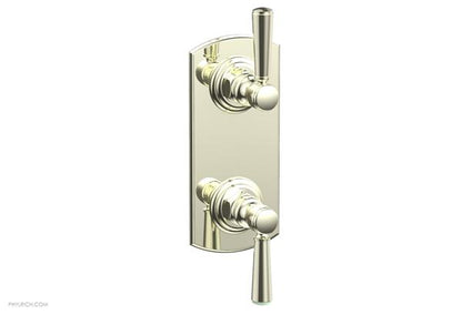 Phylrich - Hex Traditional 1/2 Inch Thermostatic Valve with Volume Control or Diverter - Lever Handles