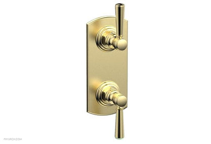 Phylrich - Hex Traditional 1/2 Inch Thermostatic Valve with Volume Control or Diverter - Lever Handles