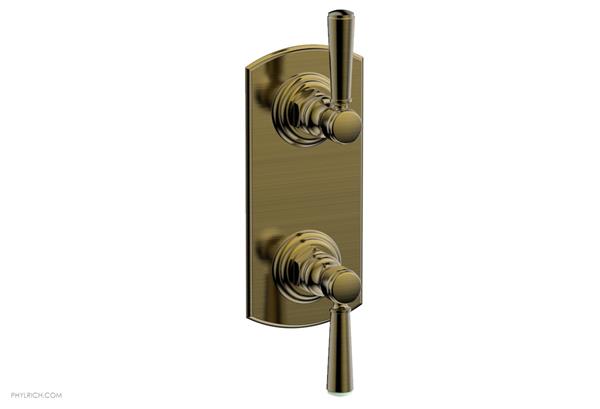Phylrich - Hex Traditional 1/2 Inch Thermostatic Valve with Volume Control or Diverter - Lever Handles