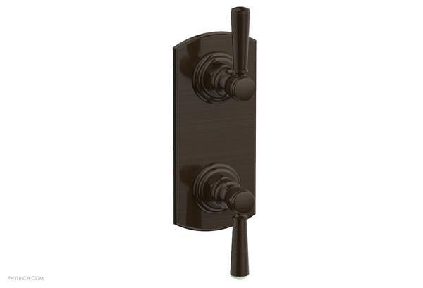 Phylrich - Hex Traditional 1/2 Inch Thermostatic Valve with Volume Control or Diverter - Lever Handles