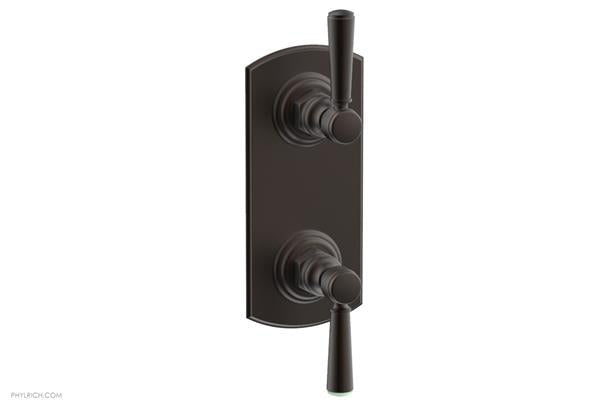 Phylrich - Hex Traditional 1/2 Inch Thermostatic Valve with Volume Control or Diverter - Lever Handles