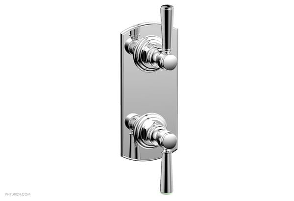 Phylrich - Hex Traditional 1/2 Inch Thermostatic Valve with Volume Control or Diverter - Lever Handles