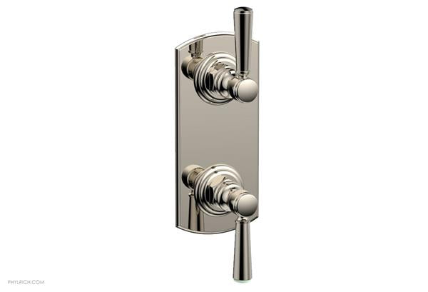 Phylrich - Hex Traditional 1/2 Inch Thermostatic Valve with Volume Control or Diverter - Lever Handles